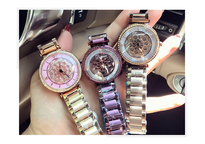 Reloj de Cuarzo para Mujer con Diamantes y Acero Inoxidable - Image 4