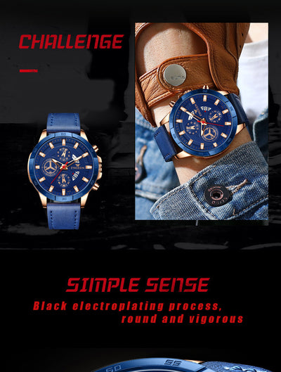 Reloj Deportivo Multifuncional para Hombre con Seis Agujas y Tres Esferas - Image 25