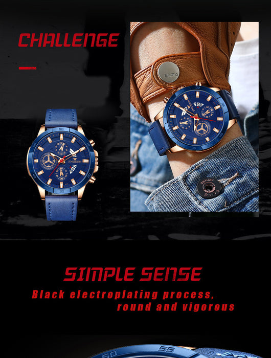 Reloj Deportivo Multifuncional para Hombre con Seis Agujas y Tres Esferas - Image 25
