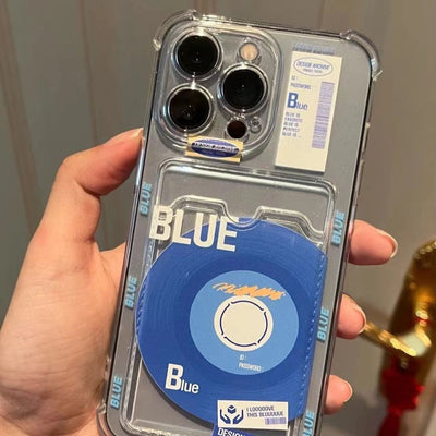 Funda para Teléfono Klein Blue con Compartimento para Tarjetas - Image 4