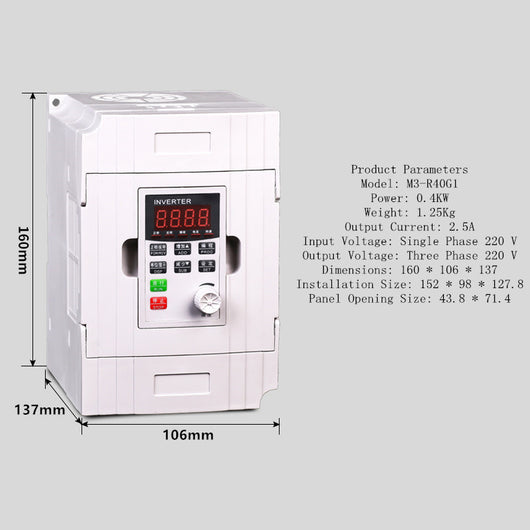 Variador de Frecuencia Trifásico 380V - Control de Velocidad 0.75 a 7.5kW - Image 19