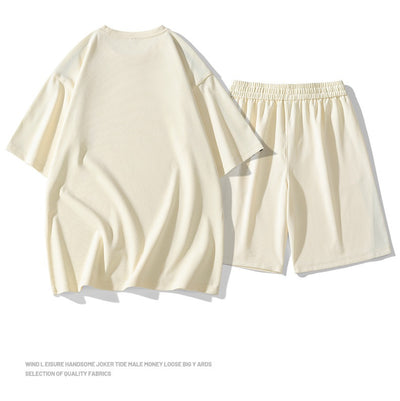 Conjunto Deportivo Hombre Estilo Hong Kong - Playera y Shorts Sueltos - Image 7