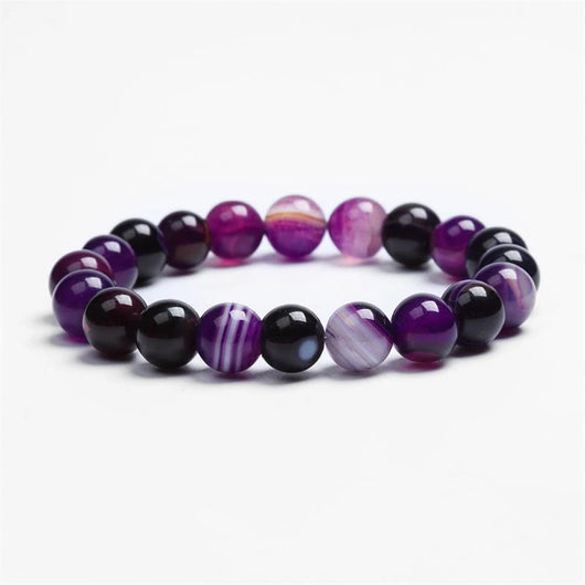 Pulsera de Piedra Violeta Natural para Mujer - Image 12