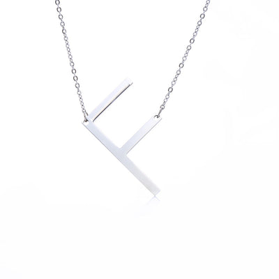 Collar Inicial Acero Inoxidable Chapado en Oro Rosa - Image 60