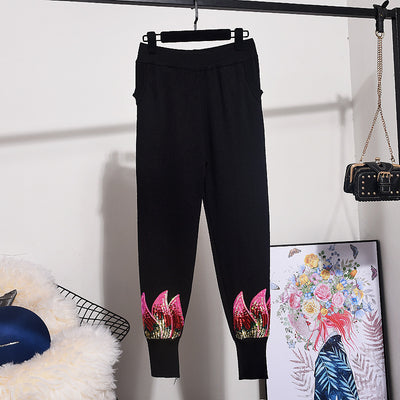 Conjunto de Dos Piezas Suéter Grueso y Pantalón de Punto - Image 2