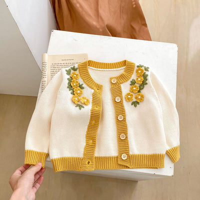 Abrigo Tejido en Crochet 3D para Niñas - Image 10