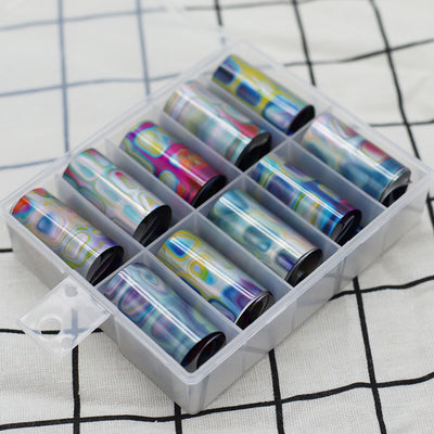 Pegatinas de Uñas Estrella con Lámina Dorada - Decoración de Fragmentos - Image 6