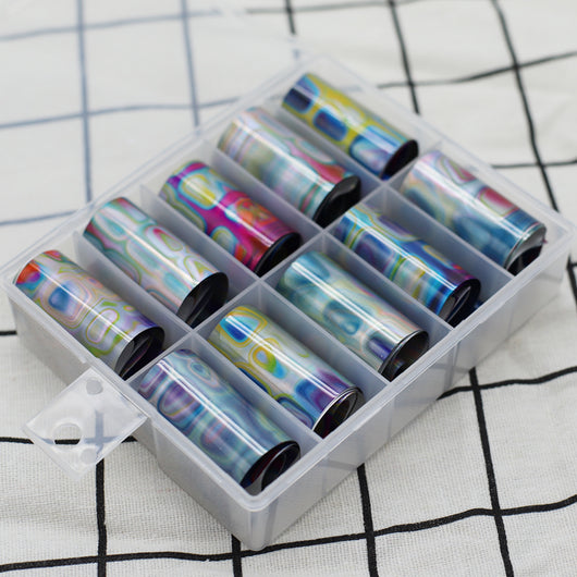 Pegatinas de Uñas Estrella con Lámina Dorada - Decoración de Fragmentos - Image 6