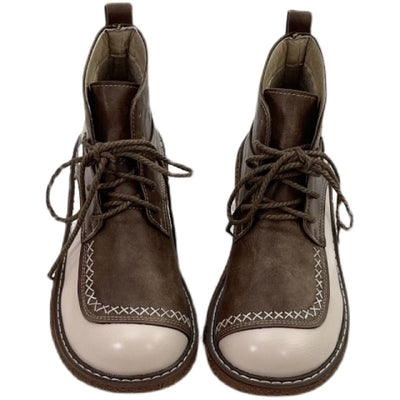 Botas Martin Retro de Encaje para Mujer - Suela Gruesa Otoño Invierno - Image 5