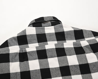 Chaqueta Cuadros Hombre y Mujer - Algodón Suelta y Cómoda - Image 7