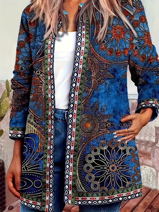 Blusa Larga Estampada sin Cuello para Mujer - Image 9