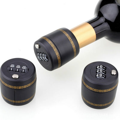 Candado de Contraseña de Tres Dígitos para Botellas de Vino