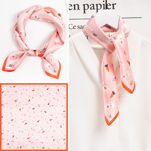 Pañuelo Cuadrado de Seda Premium Versátil para Mujer - Image 53