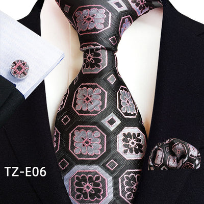 Set de 3 Piezas: Corbata Paisley, Pañuelo de Bolsillo y Gemelos - Image 11