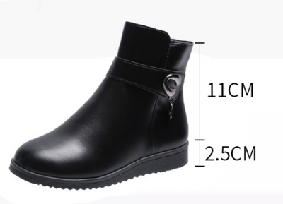 Botas Cálidas de Cuña Baja para Mamá con Forro Polar - Image 13