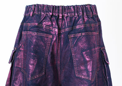 Jeans Casuales Morados con Efecto Bronceado para Mujer - Image 8