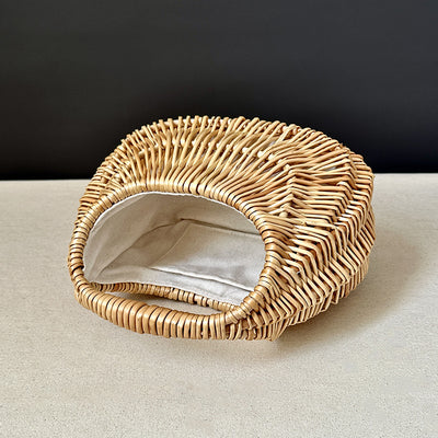 Bolsa de Tejido Ratán Vintage para Verano - Portátil y Elegante - Image 10