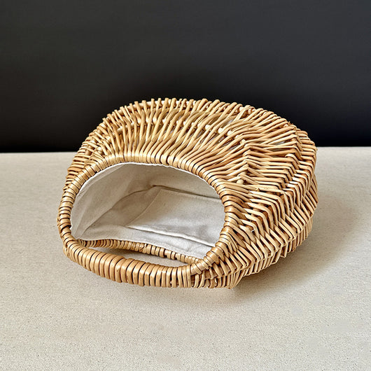 Bolsa de Tejido Ratán Vintage para Verano - Portátil y Elegante - Image 10