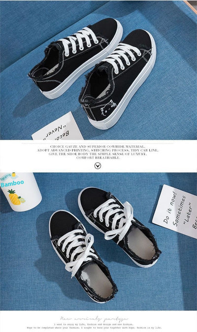 Zapatillas de Lona para Mujer Blancas Transpirables Casual Deportivas Primavera - Image 12