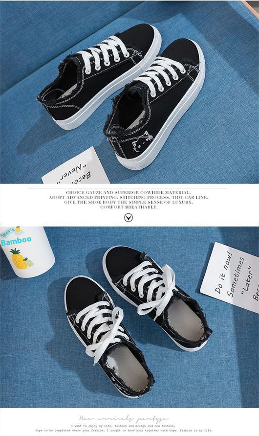Zapatillas de Lona para Mujer Blancas Transpirables Casual Deportivas Primavera - Image 12
