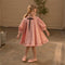 Vestido de Princesa con Mangas Abullonadas para Cumpleaños Infantil
