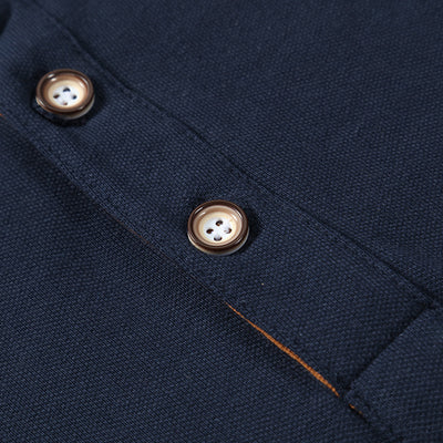 Polo Manga Larga Ejecutivo Talla Grande para Hombre - Image 9