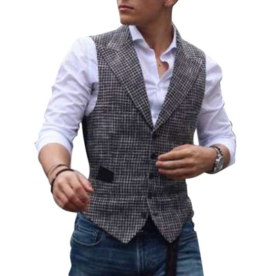 Chaleco Cuadros Slim Fit para Hombre - Estilo Casual Moderno - Image 10