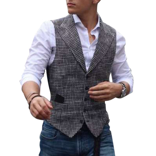 Chaleco Cuadros Slim Fit para Hombre - Estilo Casual Moderno - Image 10