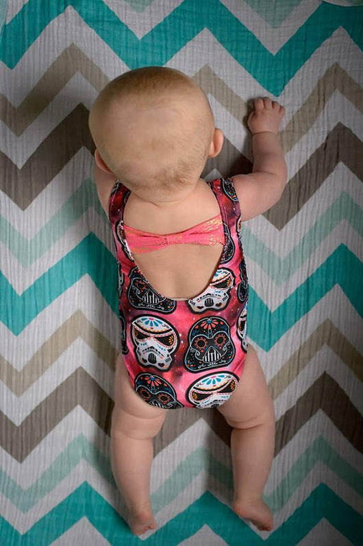 Bikini Infantil con Estampado de Calavera Cartoon - Image 7