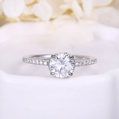 Anillo de Plata 925 con Zircón Redondo para Mujer - Image 9
