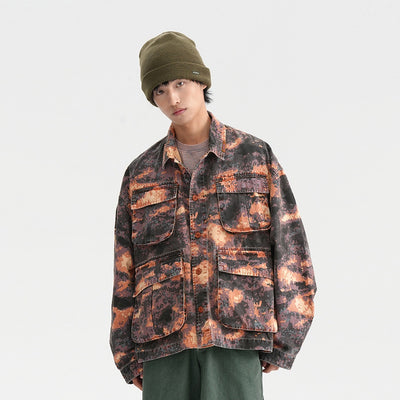 Chaqueta de Trabajo Camuflaje Tie-Dye para Hombre - Image 34