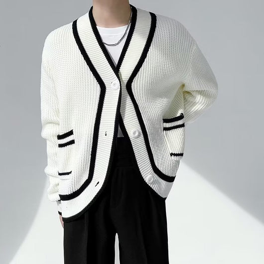 Cardigan Suelto Casual para Hombre - Suéter Tipo Chaqueta - Image 8