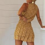 Vestido sin mangas con encaje estampado - Image 3