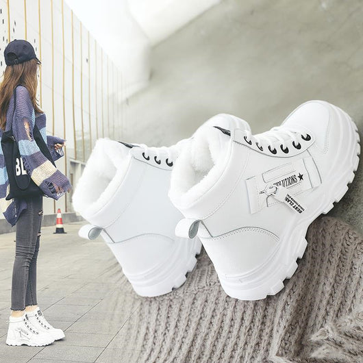 Botas Cortas de Terciopelo Cálidas para Nieve con Forro de Algodón - Image 7