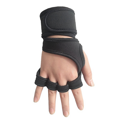 Guantes de Levantamiento de Pesas Antideslizantes de Medio Dedo - Image 5