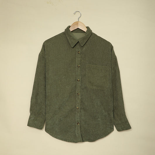 Camisa de Pana para Mujer con Solapa y Bolsillos - Image 12