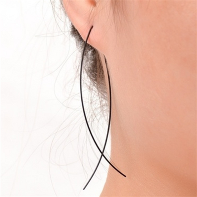 Aretes Largos de Cadena Serpiente con Borla - Joyería Minimalista para Mujeres - Image 7