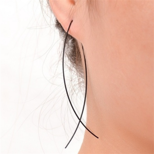 Aretes Largos de Cadena Serpiente con Borla - Joyería Minimalista para Mujeres - Image 7