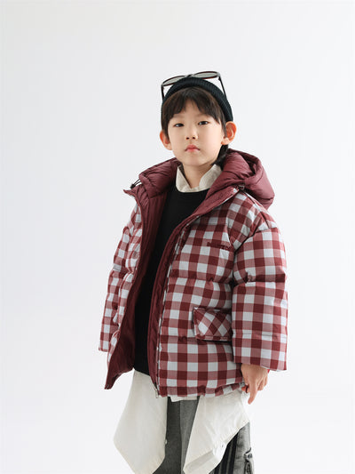 Abrigo Infantil Reversible Acolchado Cuadros Invierno - Image 20