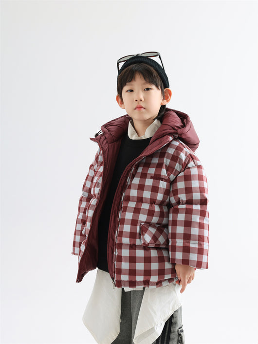 Abrigo Infantil Reversible Acolchado Cuadros Invierno - Image 20