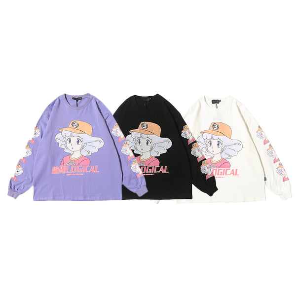Playera con Estampado de Personaje Anime