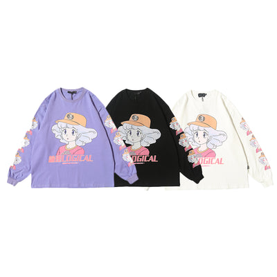 Playera con Estampado de Personaje Anime