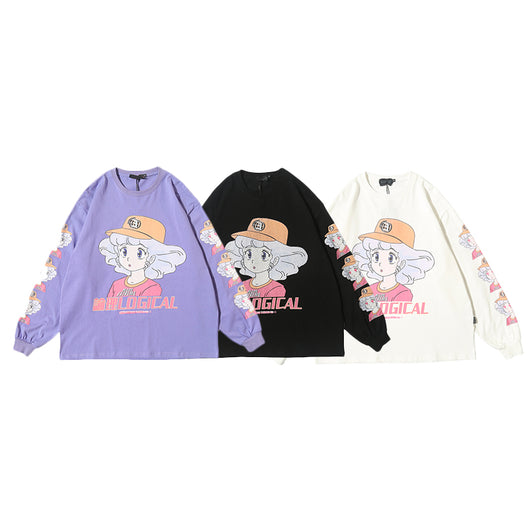 Playera con Estampado de Personaje Anime