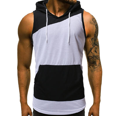 Chaleco Deportivo sin Mangas con Capucha y Combinación de Colores para Verano - Image 28