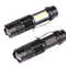 Linterna LED Portátil SK68-COB con Zoom y Enfoque Ajustable