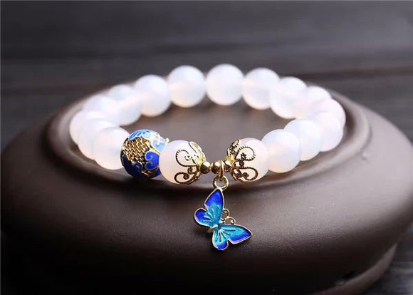 Pulsera de Ágata Cristal Blanco