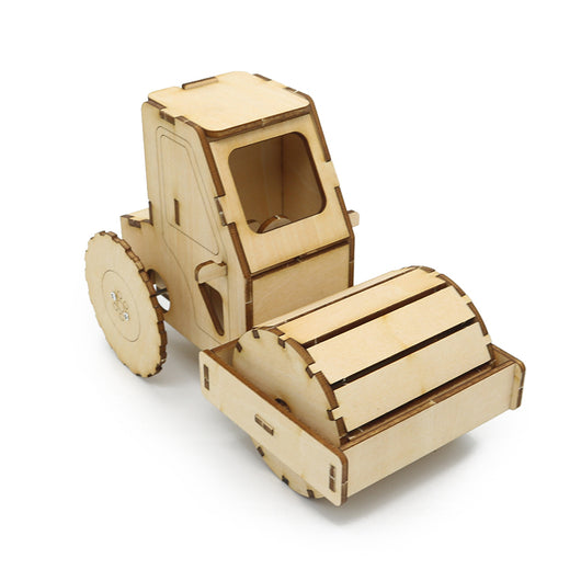 Kit de Construcción Rodillo Compactador STEAM - Juguete Educativo de Ingeniería en Madera - Image 12