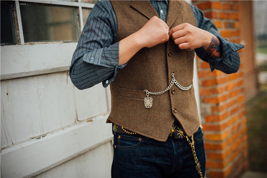Chaleco de Lana Gruesa Retro para Hombre - Otoño e Invierno - Image 3