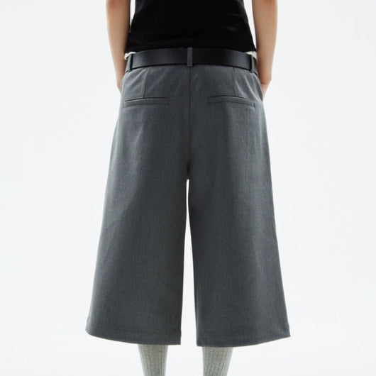 Pantalones Cropped Lisos Versátiles - Tendencia Casual Todo Uso - Image 4