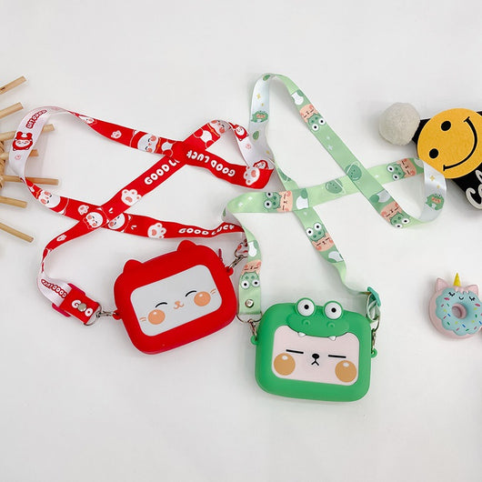 Bolsa Crossbody de Silicona Mini Adorable para Niños - Image 3
